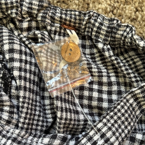 FREE PEOPLE CHRISSIE SKIRTALL MINI OVERALL DRESS PLAID XS FESTIVAL ANTHRO ASOS - Picture 9 of 11